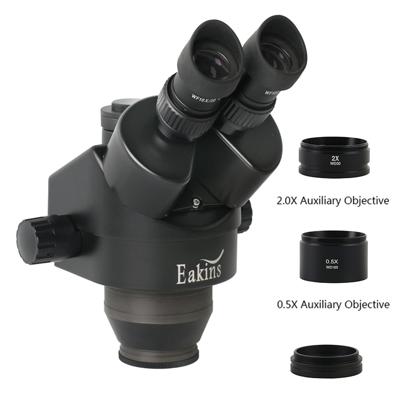 Trinocular Stereo Microscope 7X-45X - 3,5x 7X 45X 90X Тринокулярный стереомикроскоп