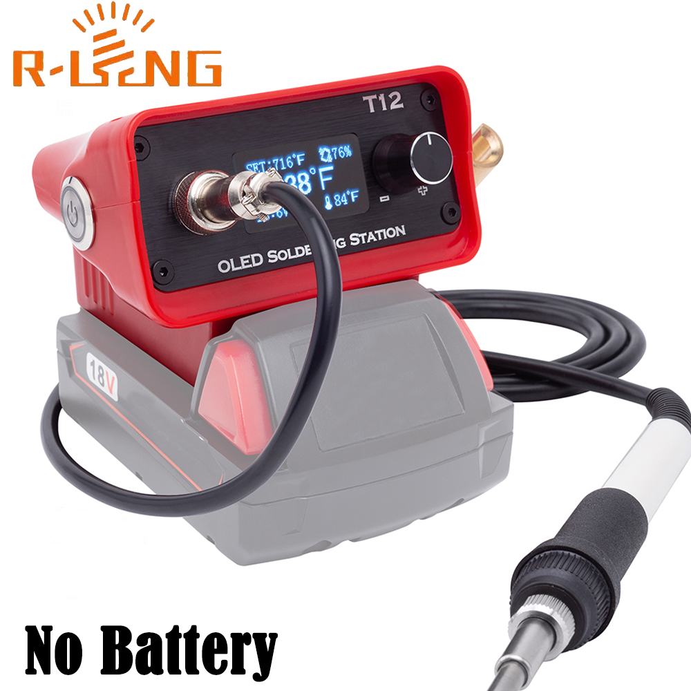 T12 Soldering Station Oled - Паяльная станция OLED T12, регулируемая сварочная