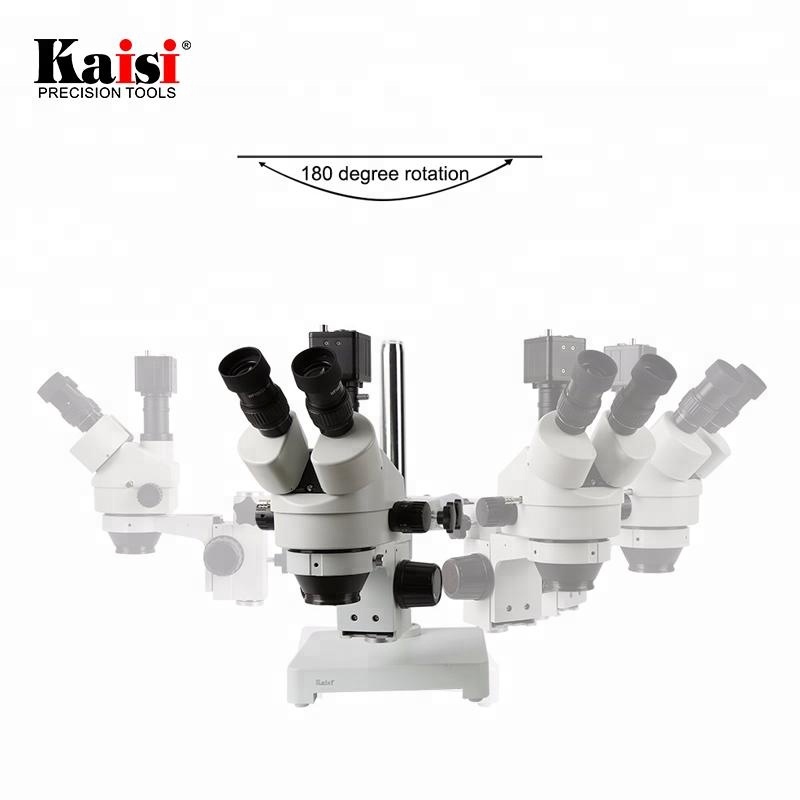 Trinocular Stereo Microscope 7X-45X - Kaisi 7X-45X цифровой зум для проверки