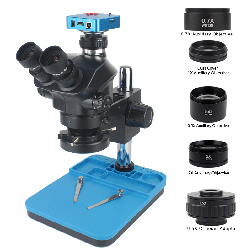 Комплект стереомикроскопа 1080 – обзор и цена Simul-Focal Industrial Microscope 4K Hdmi