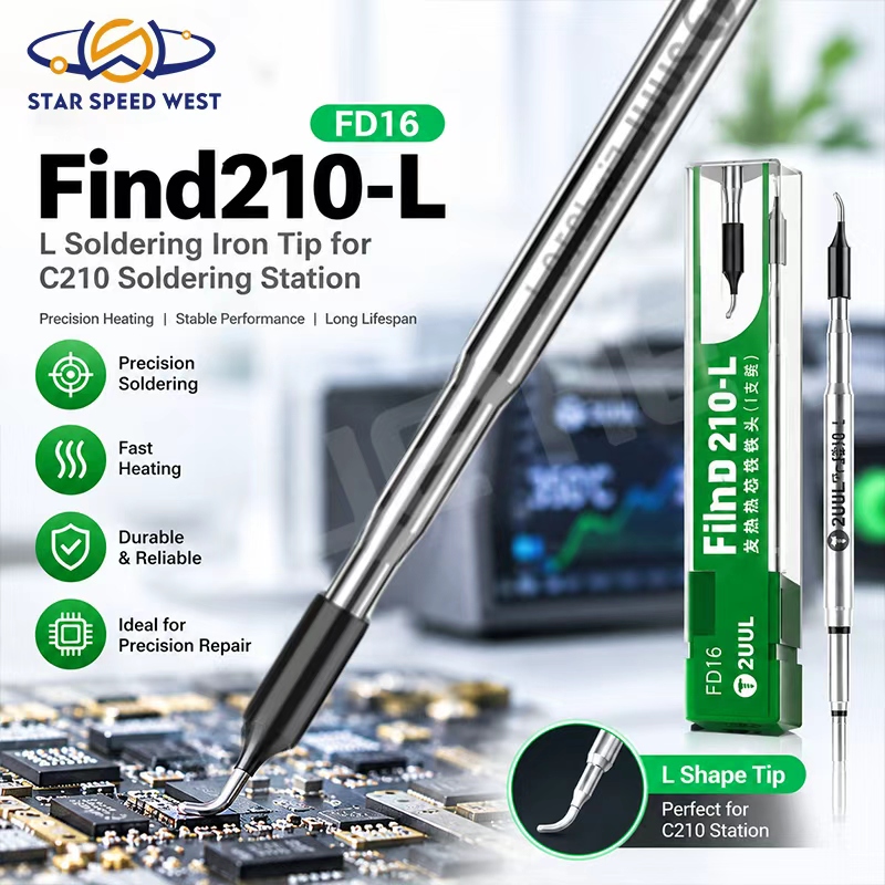 2UUL FD16 Find210-L – сменный  – обзор и цена C210 Precision Soldering Station