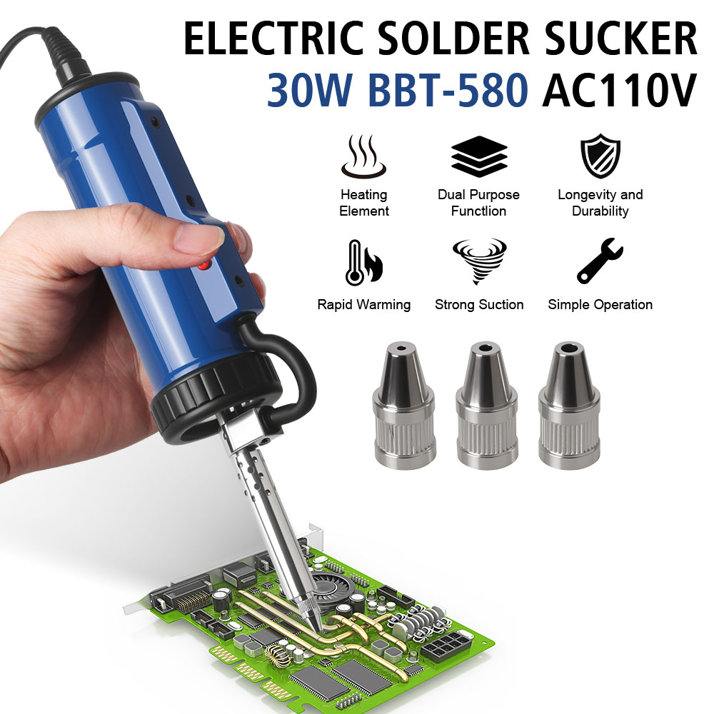 Вакуумная пайка, электрическая – обзор и цена Desoldering Pump Electric Vacuum Station