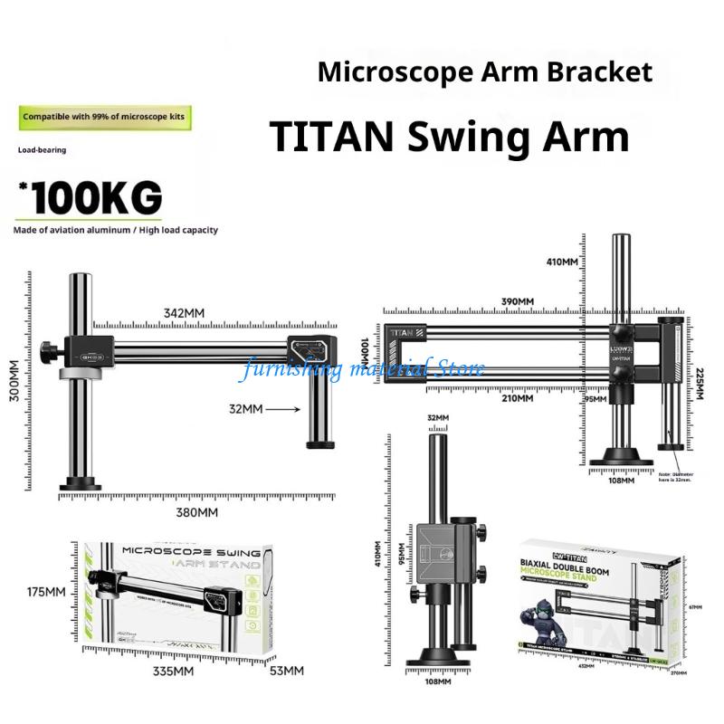 Подставка для стрелы с двойным – обзор и цена Articulating Arm Boom Stand Microscope