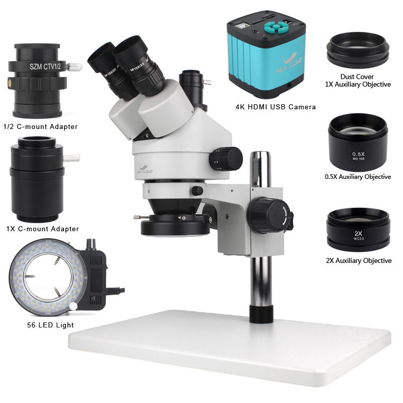 Лаборатория пайки печатных пла – обзор и цена Simul-Focal Industrial Microscope 4K Hdmi