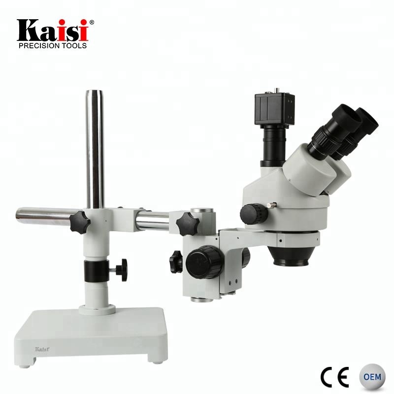 Kaisi 7X-45X цифровой зум для  – обзор и цена Trinocular Stereo Microscope 7X-45X